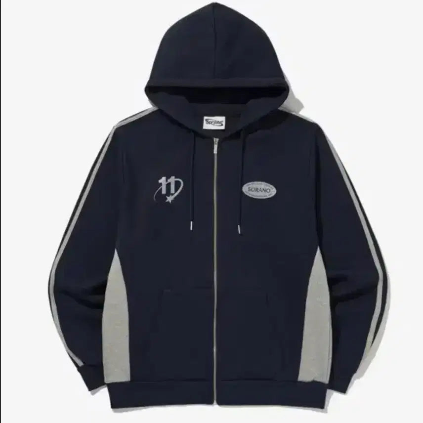 [BUNJANG] Sorano Navy Hoodie Zip-up L / 소라노 후집 네이비
