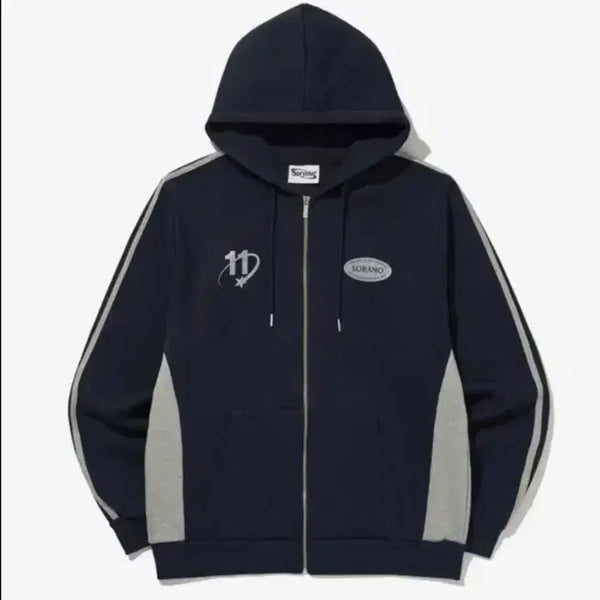 [BUNJANG] Sorano Navy Hoodie Zip-up L / 소라노 후집 네이비