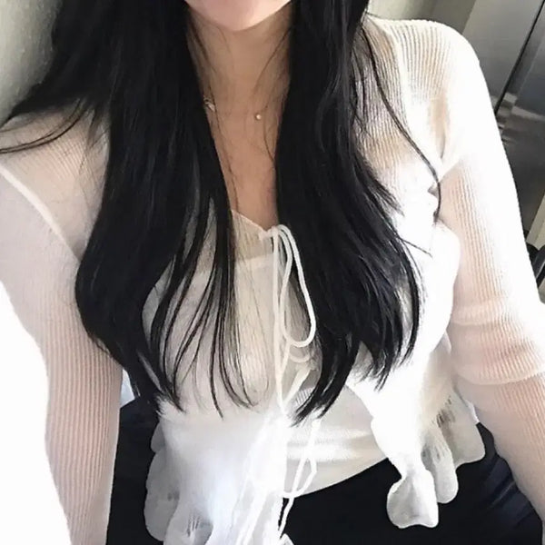 [BUNJANG] LeBene Essential Frill Cardigan / 르베인 에센셜 프릴 가디건