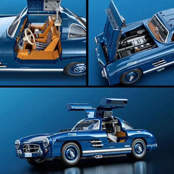 [BUNJANG] Mattel Brick Shop Mercedes-Benz 300SL 1:12 Scale Gullwing Blue / 마텔 브릭샵 메르세데스 벤츠 300SL 1:12 스케일 걸윙도어 블루