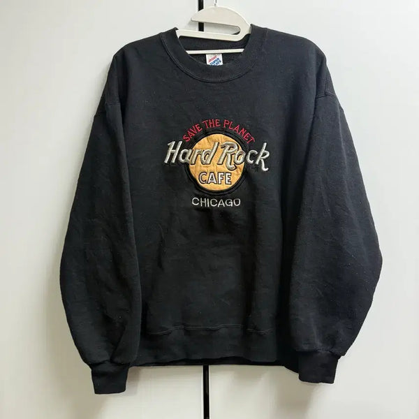 [BUNJANG] USA Made 90s Hard Rock Cafe Chicago Sweatshirt L / Made usa 90s 저지스 하드락카페 시카고 맨투맨 L