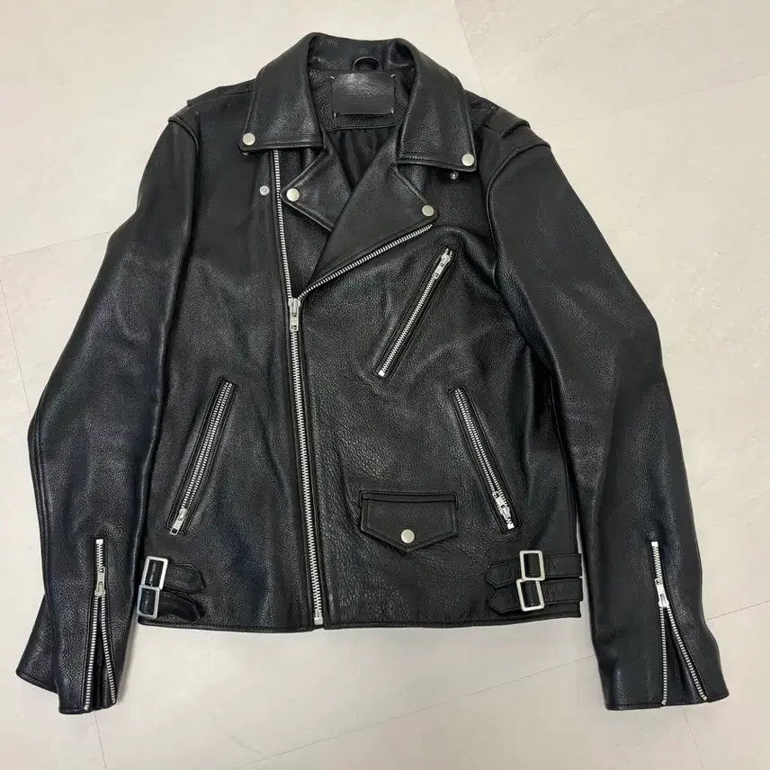 [BUNJANG] VIVASTUDIO Cowhide Leather Rider Jacket / 비바스튜디오 소가죽 라이더 자켓