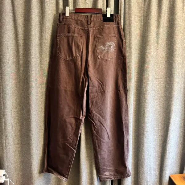 [BUNJANG] SUADE Blue Wide Pants L / SUADE BLUE JEANS 브라운 와이드 팬츠 L