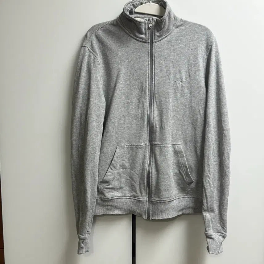 [BUNJANG] Michael Kors Mini Logo Grey Zip-Up Hoodie - Size S / MK 마이클코어스 미니 로고 포인트 그레이 집업 S