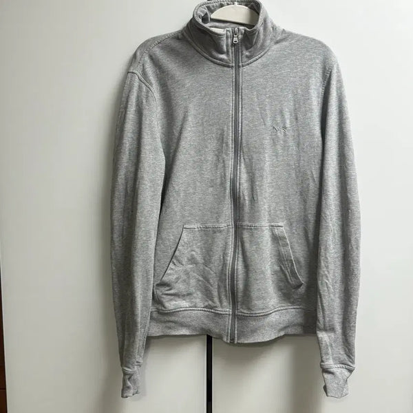 [BUNJANG] Michael Kors Mini Logo Grey Zip-Up Hoodie - Size S / MK 마이클코어스 미니 로고 포인트 그레이 집업 S