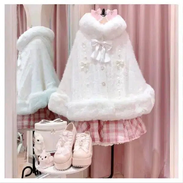 [BUNJANG] Amavel Lizlisa Poncho Cape Coat - Jireikei Fashion / 아마벨 리즈리사 판초 케이프 코트 양지뢰 양산형 지뢰계 마즈 시허니