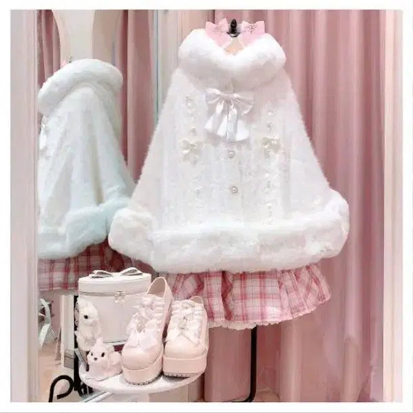 [BUNJANG] Amavel Lizlisa Poncho Cape Coat - Jireikei Fashion / 아마벨 리즈리사 판초 케이프 코트 양지뢰 양산형 지뢰계 마즈 시허니