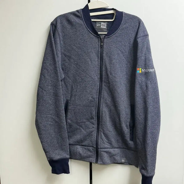 [BUNJANG] New Era Microsoft Navy Zip-Up Jacket / 뉴에라 마이크로소프트 네이비 집업 자켓 S