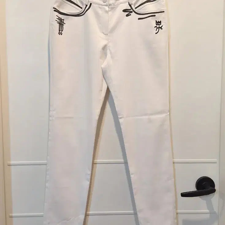 [BUNJANG] Castelbajac Women's Golf Pants White / 까스텔바작 여성 골프웨어 바지
