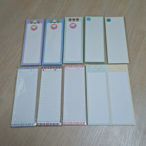 [BUNJANG] Inmind Dalttukine Hoho Mungoo Aora Mungoo Onini Half Notepads / 인마인드 달뚝이네 호호문방구 아오라문구 오니니 하프 노트패드 떡메 50매