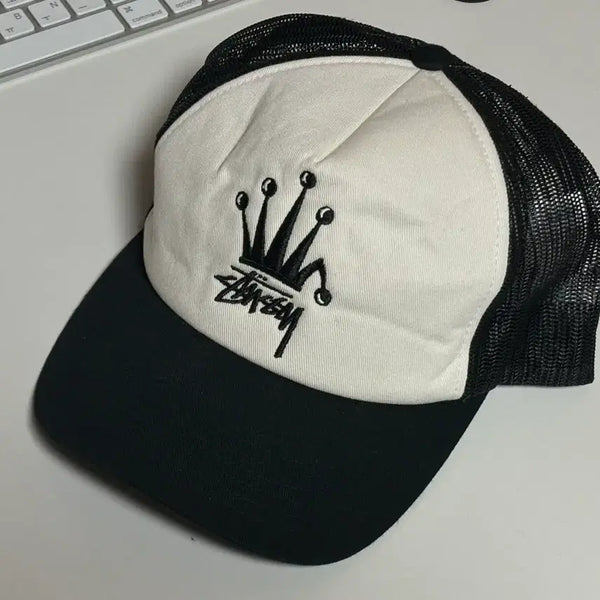 [BUNJANG] Stussy Crown Trucker Cap Black / [OS] 스투시 크라운 트러커 볼캡 블랙