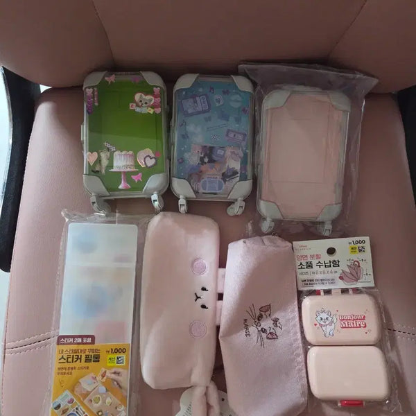 [BUNJANG] Daiso Pencil Case Organizer Carrier Bundle / (급처)다이소 필통 소품 수납함 캐리어 보관함 일괄