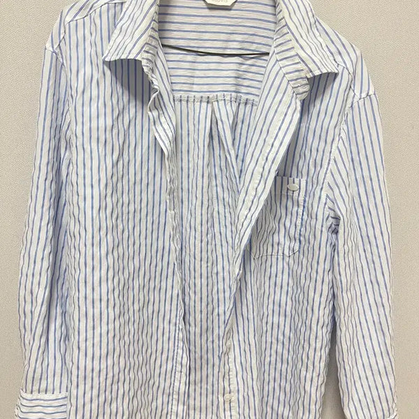 [BUNJANG] CLOVIS Blue Stripe Shirt / 클라비스CLOVIS 블루 스트라이프 셔츠