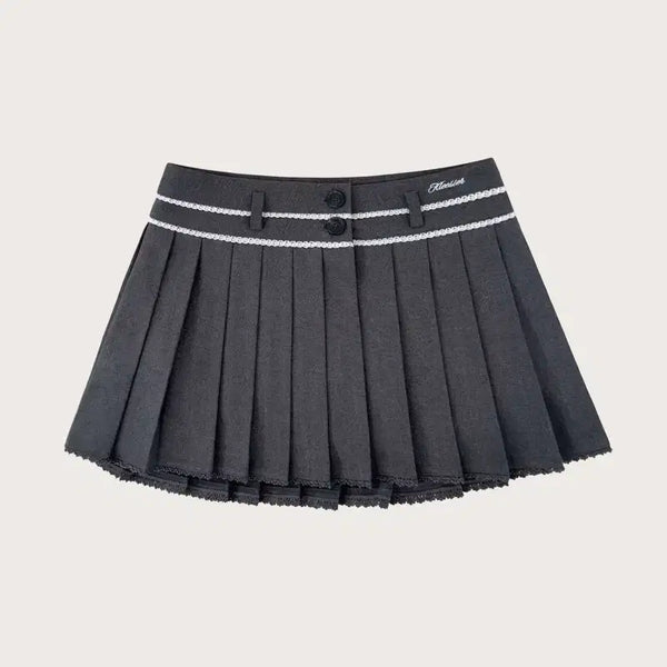 [BUNJANG] Clishier Moonlit Lace Skirt Grey / (새상품)클리시어 문릿 레이스 스커트 moonlit lace skirt