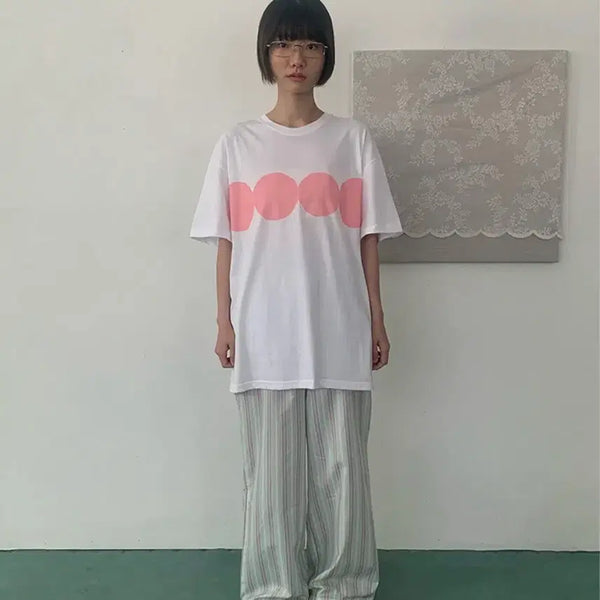 [BUNJANG] After Summer Bubble T-Shirt (Pink) / 에프터 썸머 bubble T-shirt (pink)