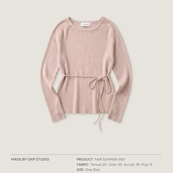 [BUNJANG] OKP Fair Tencel Linen Knit / OKP 오케플 페어 텐셀 린넨니트