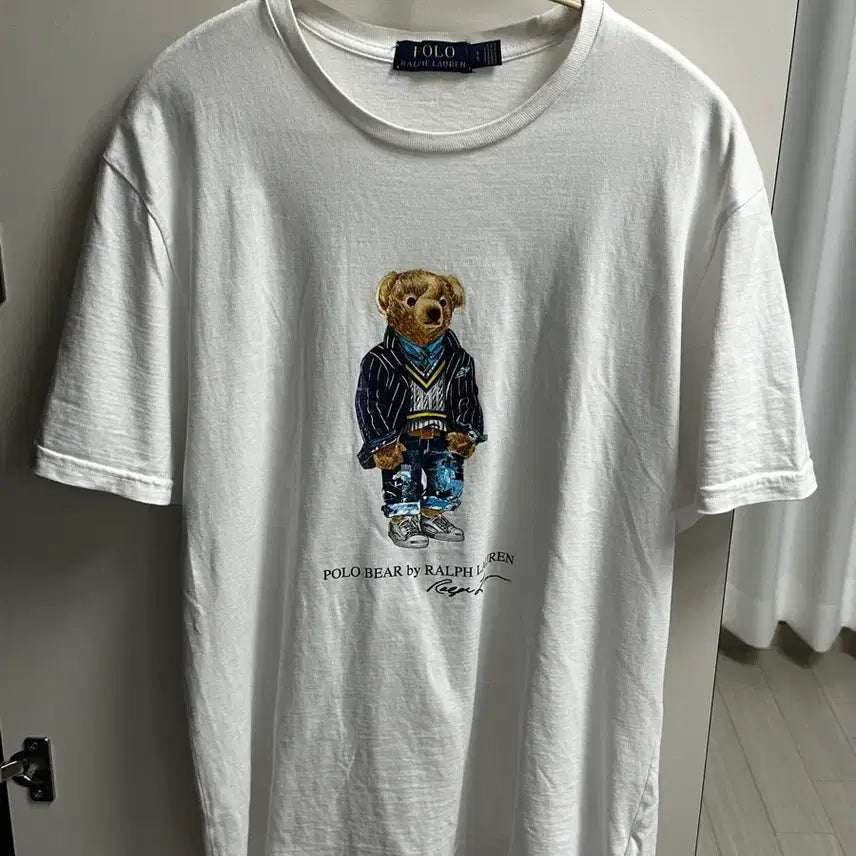 [BUNJANG] Polo Ralph Lauren Polo Bear T-Shirt White L / 폴로 랄프로렌 폴로 베어 반팔 티셔츠 화이트 L사이즈