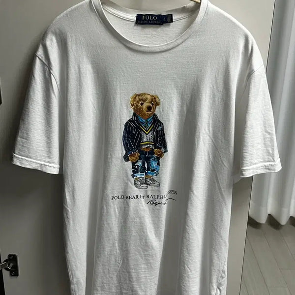 [BUNJANG] Polo Ralph Lauren Polo Bear T-Shirt White L / 폴로 랄프로렌 폴로 베어 반팔 티셔츠 화이트 L사이즈