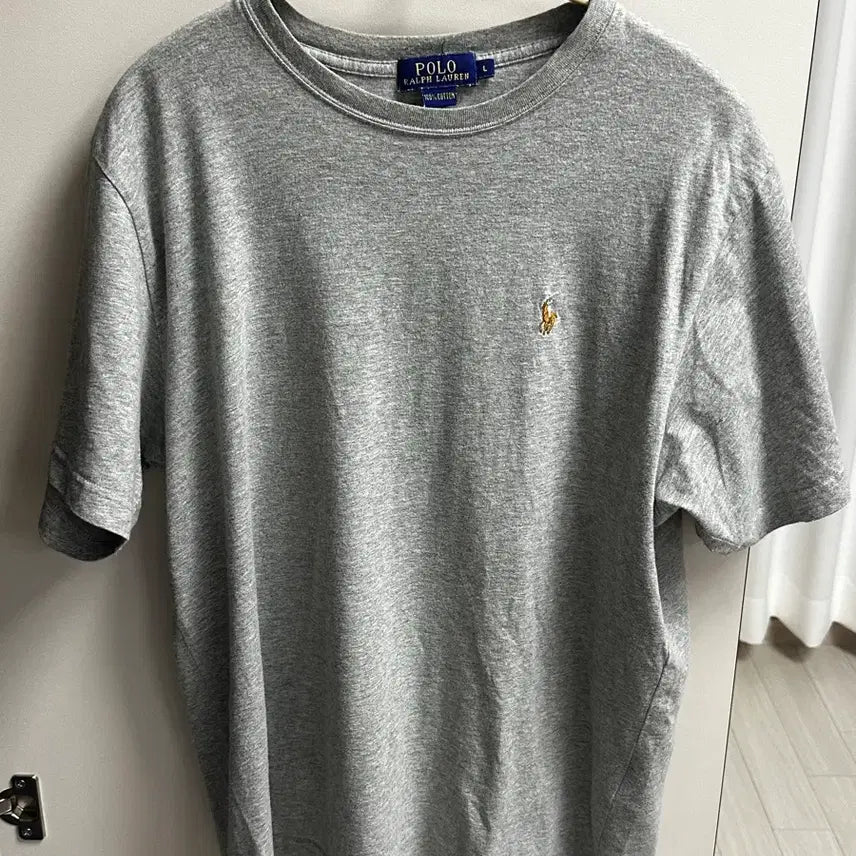 [BUNJANG] Polo Ralph Lauren Basic Logo T-Shirt Grey L / 폴로 랄프로렌 기본 로고 반팔티 그레이 L사이즈