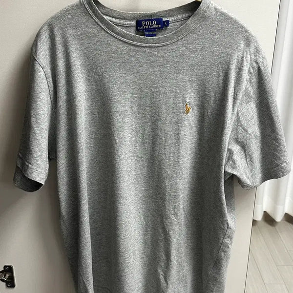 [BUNJANG] Polo Ralph Lauren Basic Logo T-Shirt Grey L / 폴로 랄프로렌 기본 로고 반팔티 그레이 L사이즈