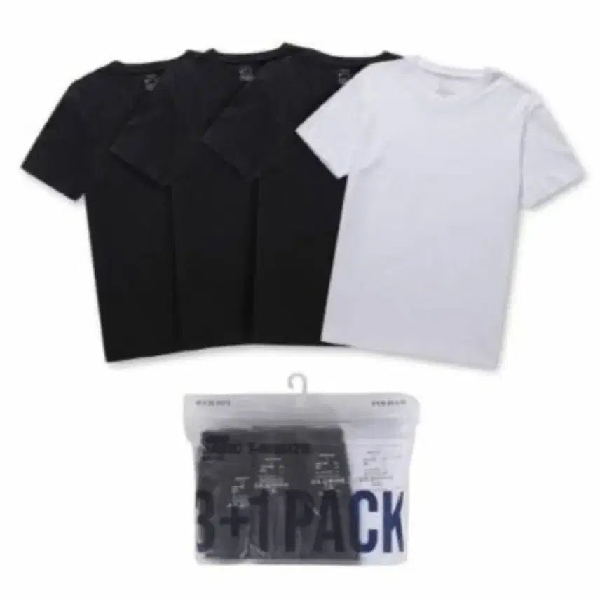 [BUNJANG] POLHAM Cotton Basic T-Shirt 4-Pack (3XL) / (3XL)폴햄 순면 기본 면티4장 4팩 새상품 만원!!