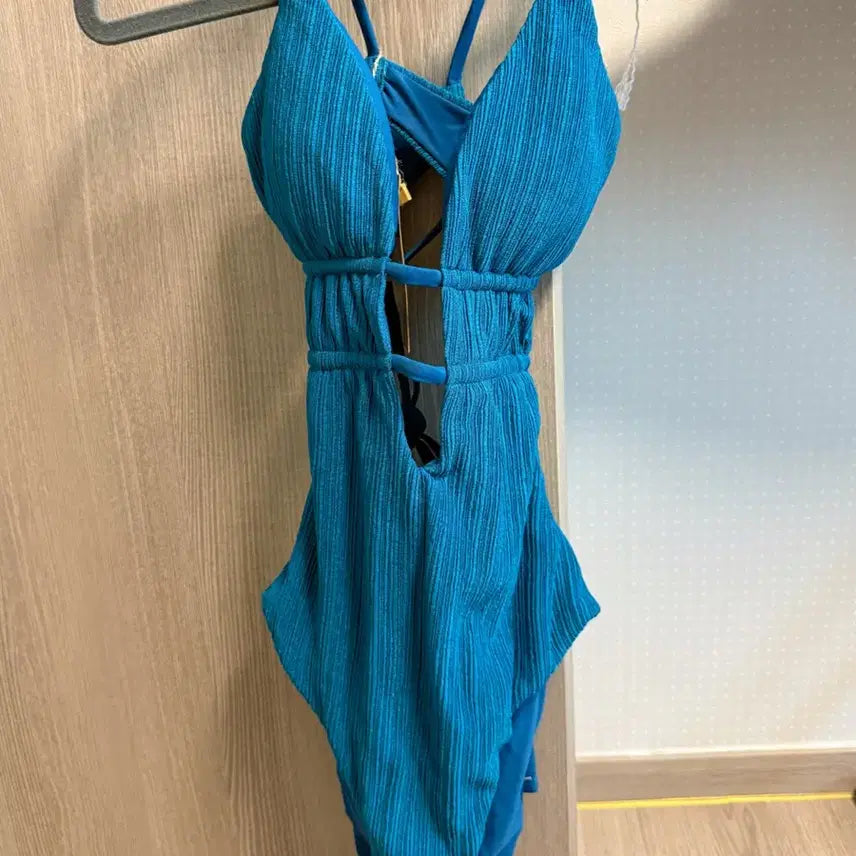 [BUNJANG] BERLOOK One-Piece Swimsuit - Blue, Size S / BERLOOK 원피스 수영복 S