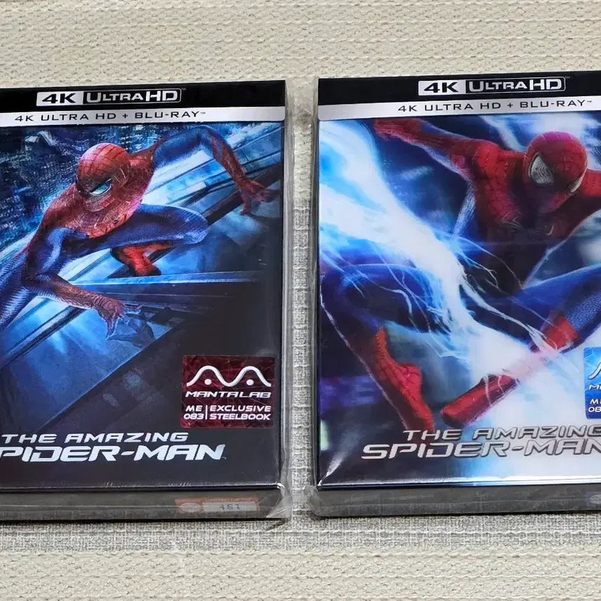 [BUNJANG] Manta Lab Amazing Spider-Man 1 & 2 4K Limited Edition Steelbook Blu-ray / 만타랩 어메이징 스파이더맨 1,2 4K 더블렌티 한정판 스틸북 블루레이