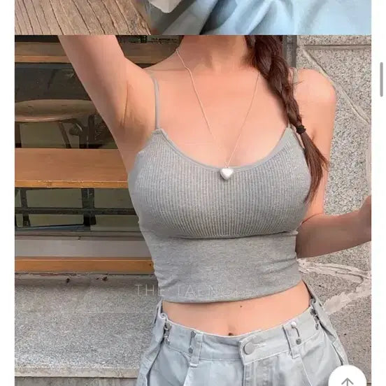 [BUNJANG] Comfortable Sleeveless Bralette / 에이블리 지그재그 쫀쫀 캡나시 브라렛