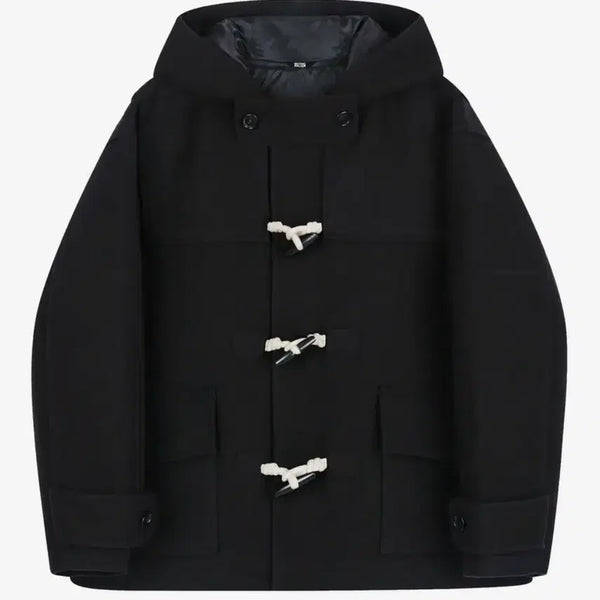 [BUNJANG] Trillion Balmacaan Duffle Short Coat / [1회 착용] 트릴리온 발마칸 더플 숏 코트