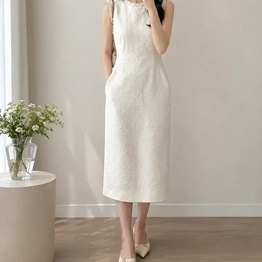 [BUNJANG] Estnation Tweed Dress / estnation 트위드 원피스
