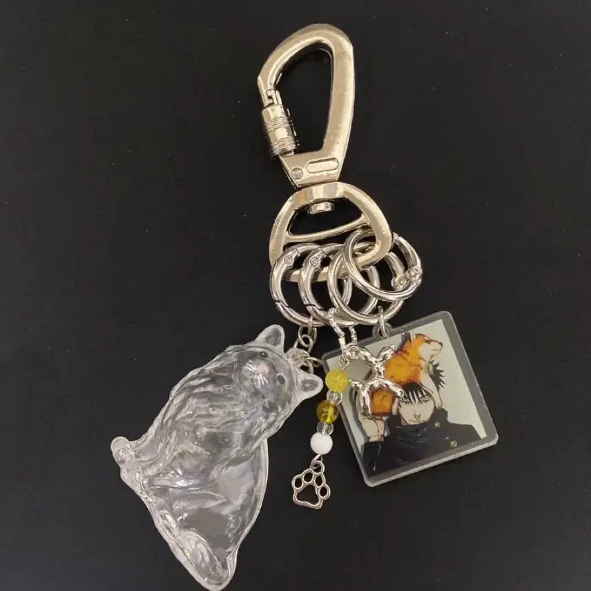 [BUNJANG] Transparent Pet Memory Object Keyring / 투명 펫 메모리 오브제 키링