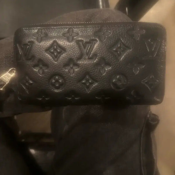 [BUNJANG] Louis Vuitton Monogram Long Wallet Black / 루이비통 모노그램 장지갑 블랙 지퍼돌이