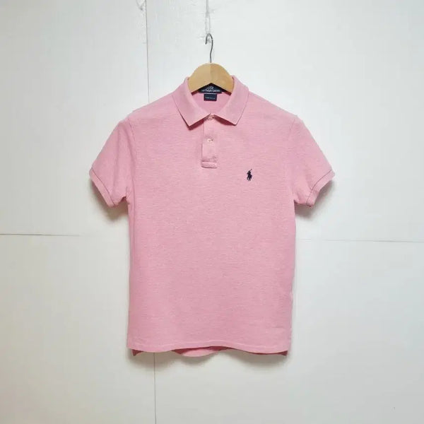 [BUNJANG] Polo Ralph Lauren Men's Short Sleeve Pique Polo Shirt Pastel Pink / 남성 폴로 POLO 반팔 카라 피케 PK 티 티셔츠