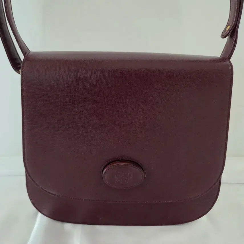 [BUNJANG] Louis Quatorze Burgundy Leather Shoulder Bag / 루이까또즈 버건디 가죽 숄더백 (클래식 디자인)