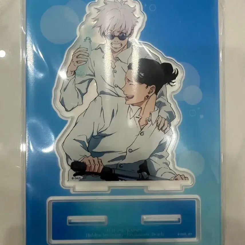 [BUNJANG] Jujutsu Kaisen Plaza Popup Store Gojo & Geto Bicycle Acrylic Stand (Sealed) / 미개봉) 주술회전 플라자 팝업 회옥 옥절 고죠 게토 자전거 아크릴 스탠드