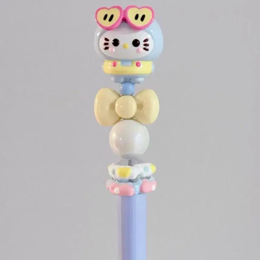 [BUNJANG] Pastel Kitty Handmade Bead Ballpoint Pen / 파스텔키티볼펜 비즈볼펜 피규어볼펜 헬로키티 데코볼펜
