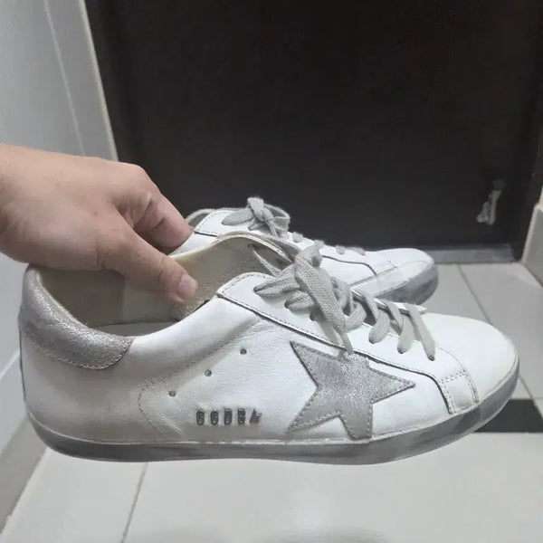 [BUNJANG] Golden Goose Superstar Silver Sparkle Sneakers (Size 40) / 골든구스 슈퍼스타 실버스파클40