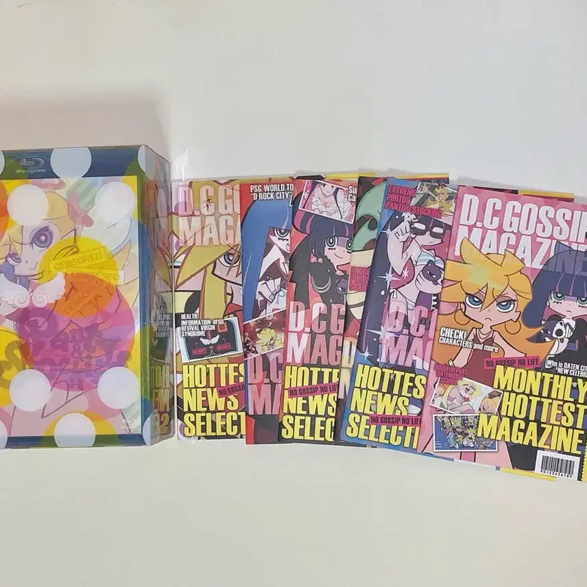 [BUNJANG] Panty & Stocking with Garterbelt Blu-ray Magazine Sticker Full Set / 팬스가 블루레이 매거진 스티커 풀세트 dvd 팬티&스타킹with가터벨트