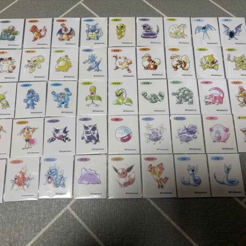 [BUNJANG] Pokemon 30th Anniversary Artwork Ttibusil Bundle Set / 포켓몬 30주년 아트웍 띠부씰 일괄판매