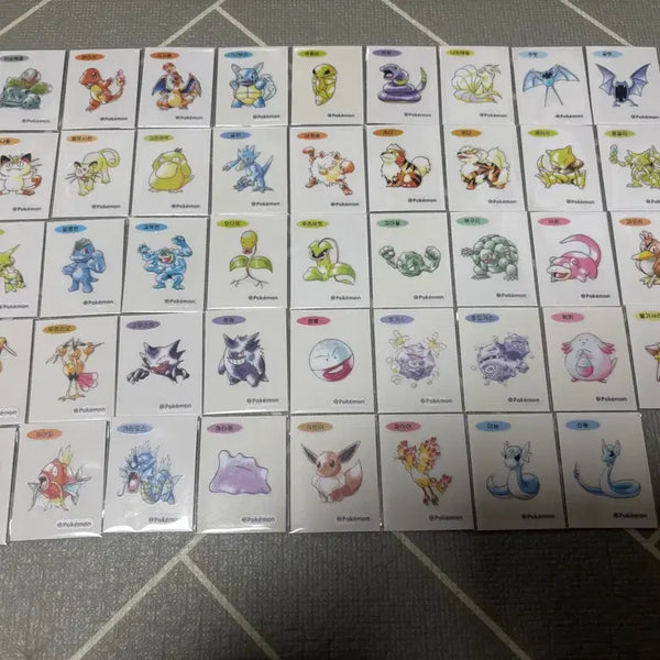 [BUNJANG] Pokemon 30th Anniversary Artwork Ttibusil Bundle Set / 포켓몬 30주년 아트웍 띠부씰 일괄판매