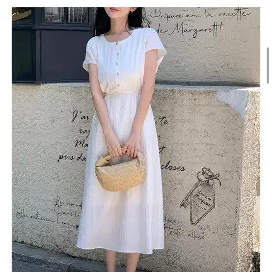 [BUNJANG] Pureda Linen Beige Long Dress / 퓨어다 린넨베이지 롱원피스