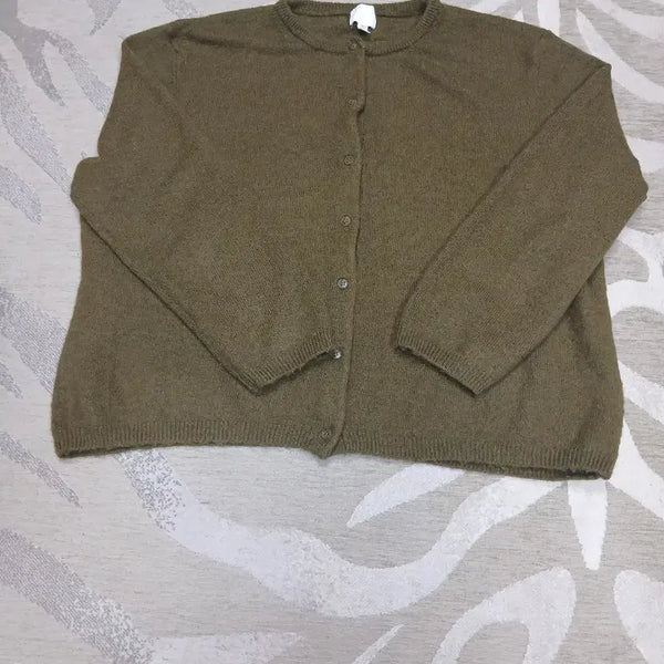[BUNJANG] H&M Khaki Knit Cardigan / H&M 카키 니트 가디건