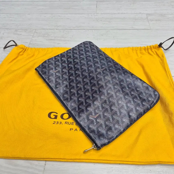 [BUNJANG] Goyard Saint Louis Sena Clutch MM Navy / (정품)고야드 세나 클러치 MM//상태좋음