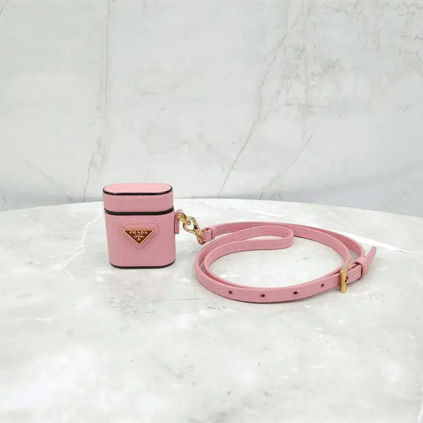 [BUNJANG] Prada Saffiano Pink Airpods Case 1ZD002 / 프라다 사피아노 핑크 에어팟 케이스 1ZD002