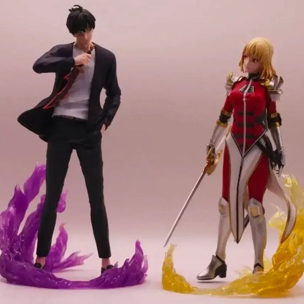 [BUNJANG] Solo Leveling Sung Jin-Woo & Cha Hae-In Figure Set (Sealed) / [미개봉]나혼자만레벨업(나혼렙) 성진우, 차해인 피규어세트