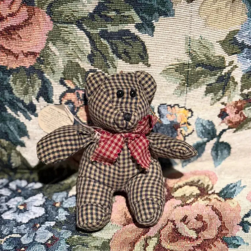[BUNJANG] Boyds Bear Plaid Teddy Bear / 보이즈베어 체크 곰인형