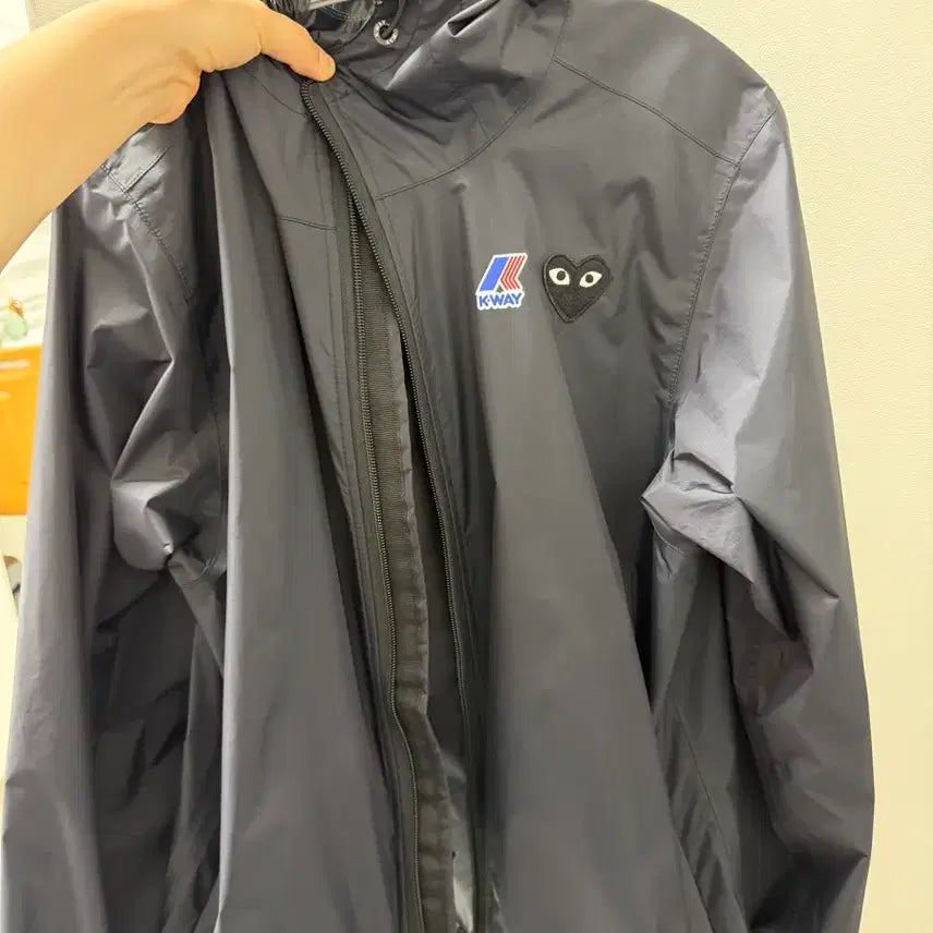 [BUNJANG] Comme des Garçons K-WAY Collaboration Windbreaker Black Size S / 꼼데가르송 K-WAY 콜라보 바람막이 블랙 s사이즈
