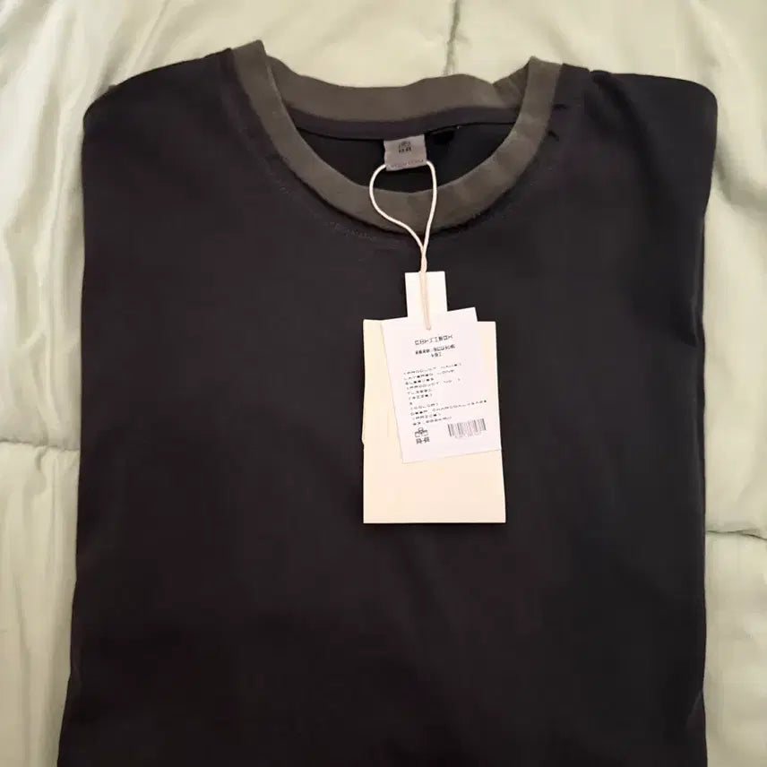 [BUNJANG] Polierter Layered Long Sleeve Deep Charcoal Sage / [3]폴리테루 레이어드 롱슬리브 딥차콜 세이지