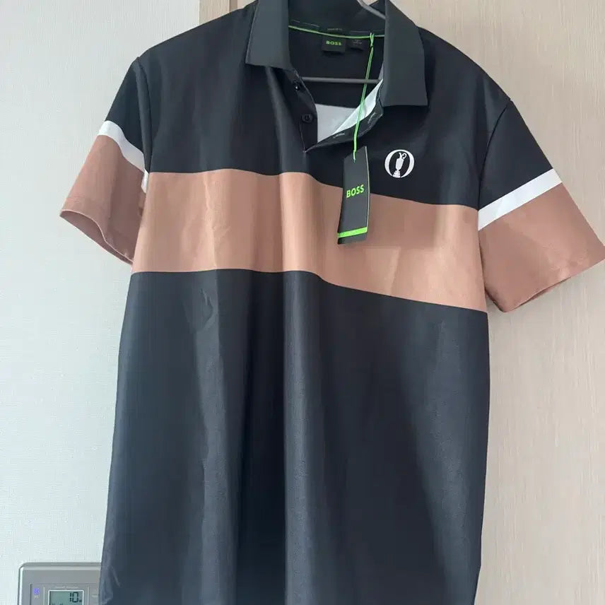 [BUNJANG] Hugo Boss Golf Pique Shirt XL Black/Brown New / 휴고보스 골프 피케셔츠 XL 블랙/브라운 새상품
