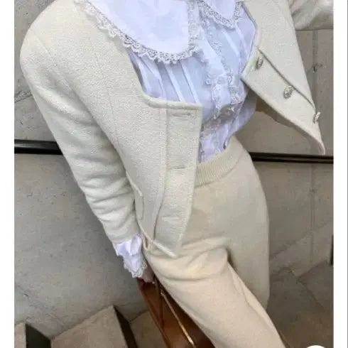 [BUNJANG] Womens Cropped Tweed Jacket / 온나 쇼핑몰 판매 트위드자켓 여성 크롭 트위드